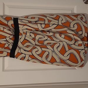 Fun Geometric print strapless cocktail dress